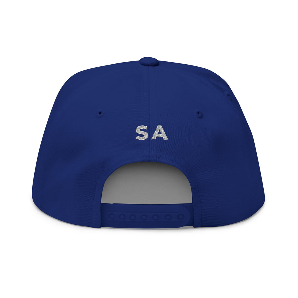 Static Aura Embroidered Flat Bill Cap