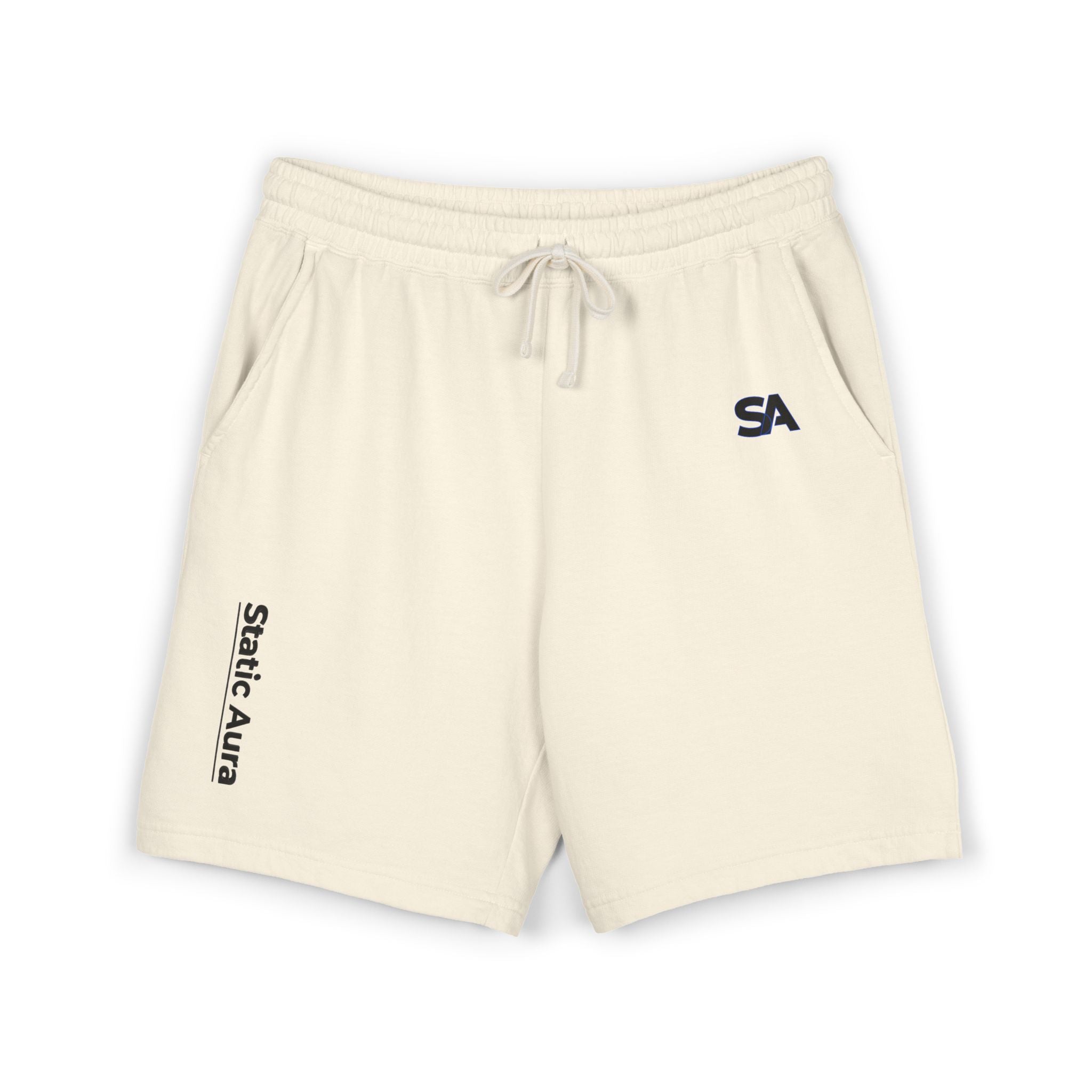Static Aura: High-Density Garment-Dyed Sweat Shorts