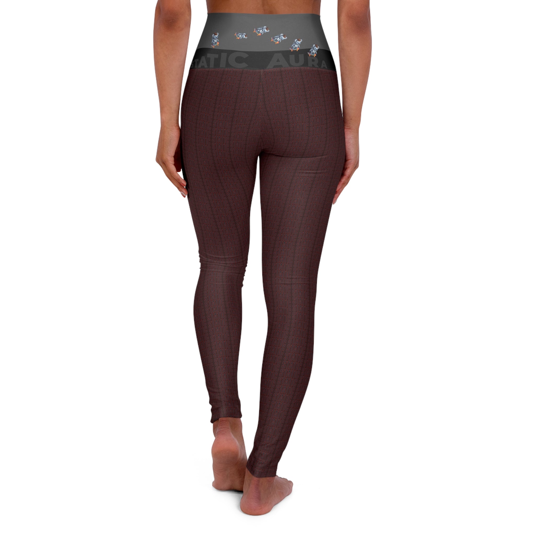 Zero-Point Charcoal High-Waist Yoga Leggings