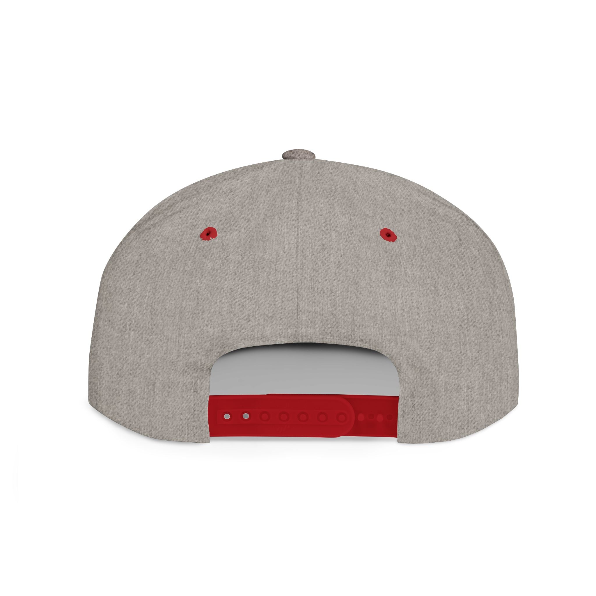 Flat Bill Snapback Hat — 'Static Aura' Embroidered Streetwear Snapback Hat