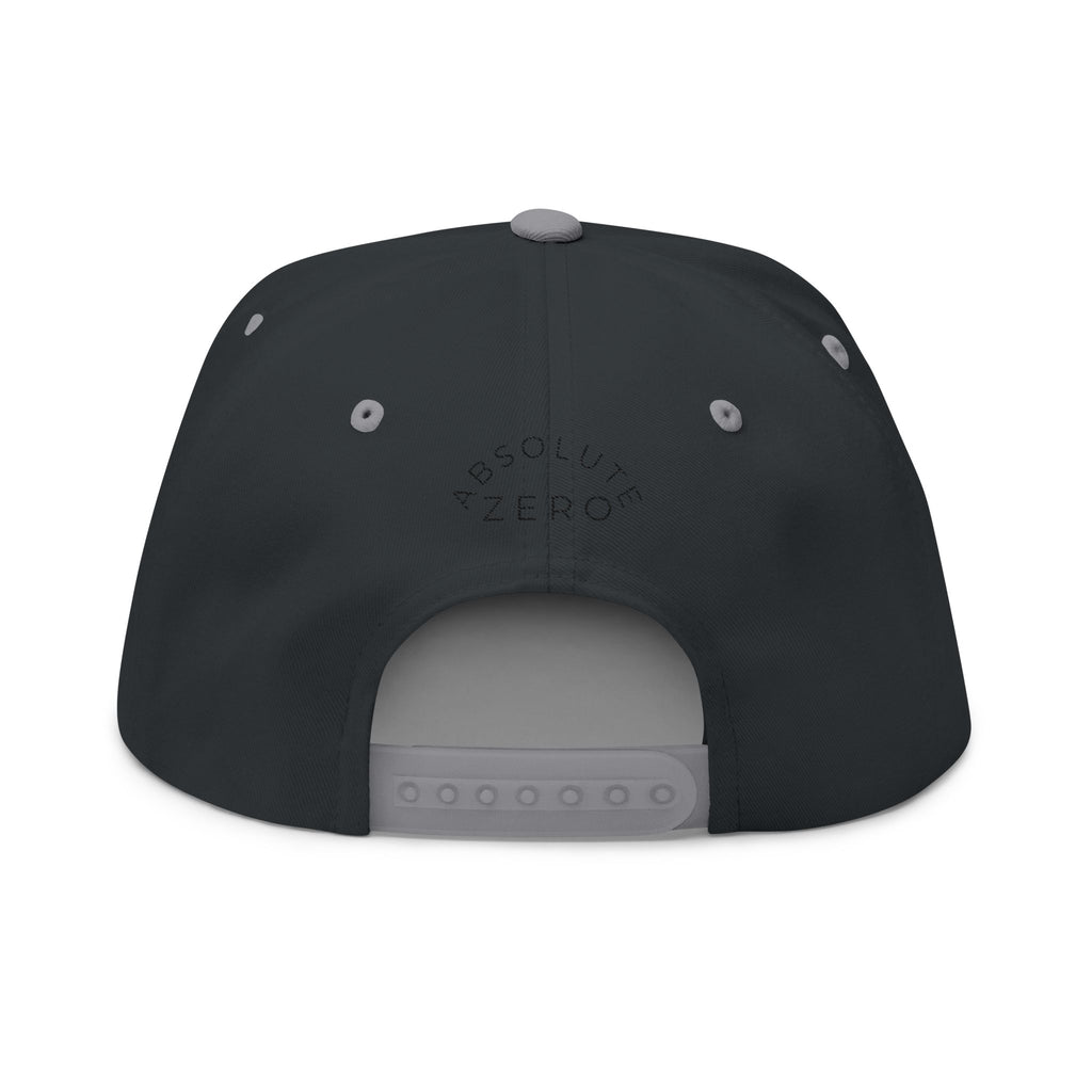 Embroidered Flat Bill Cap — "Static Aura" Logo Snapback