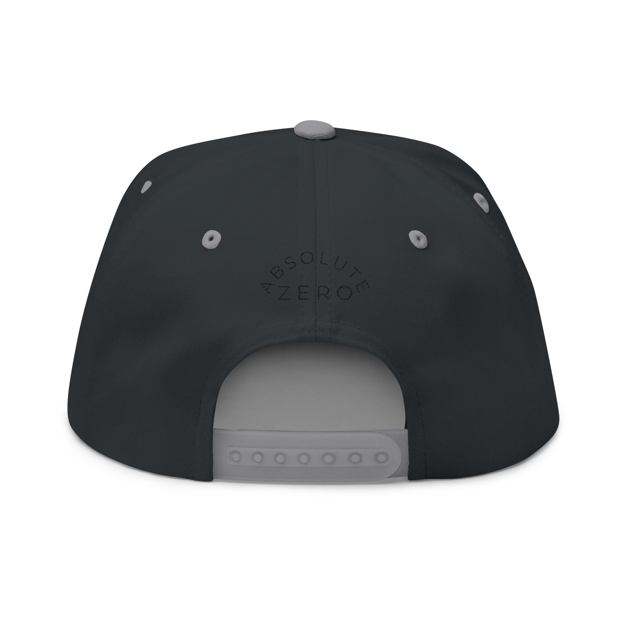 Embroidered Flat Bill Cap — "Static Aura" Logo Snapback