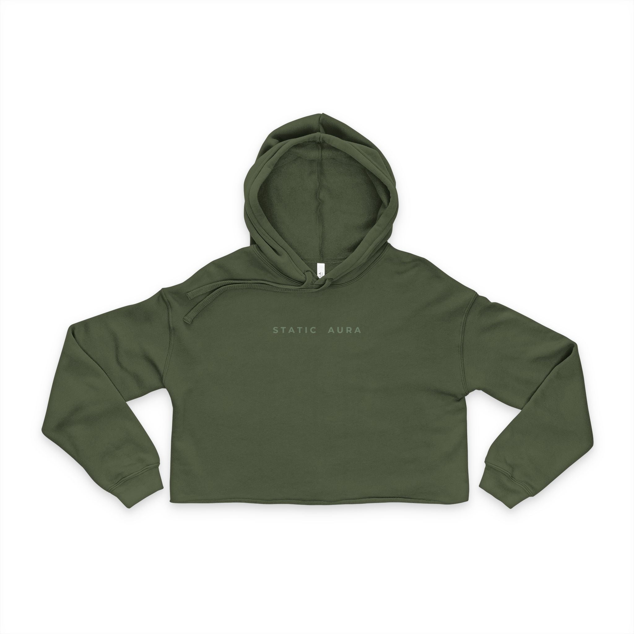 Cosmic Angel Minimal Cropped Hoodie