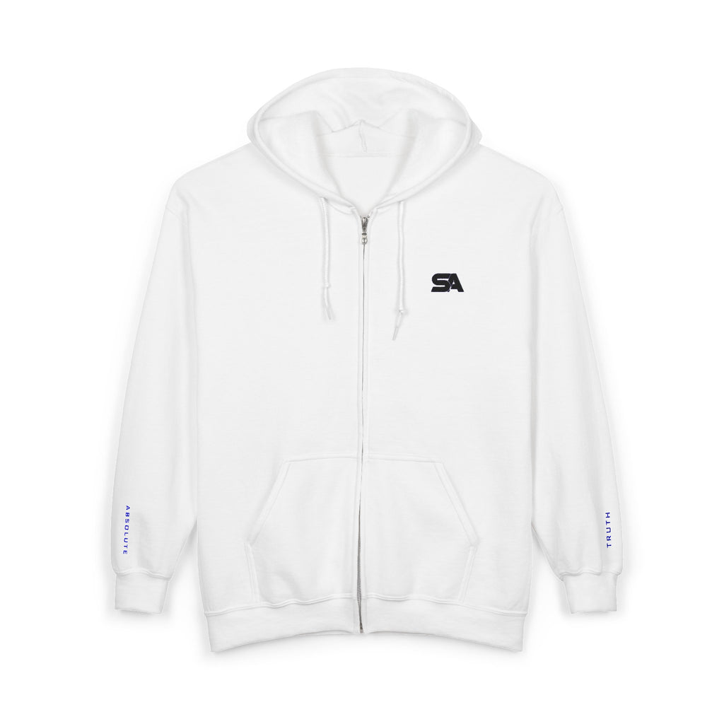 Static Aura Minimal Full-Zip Hoodie