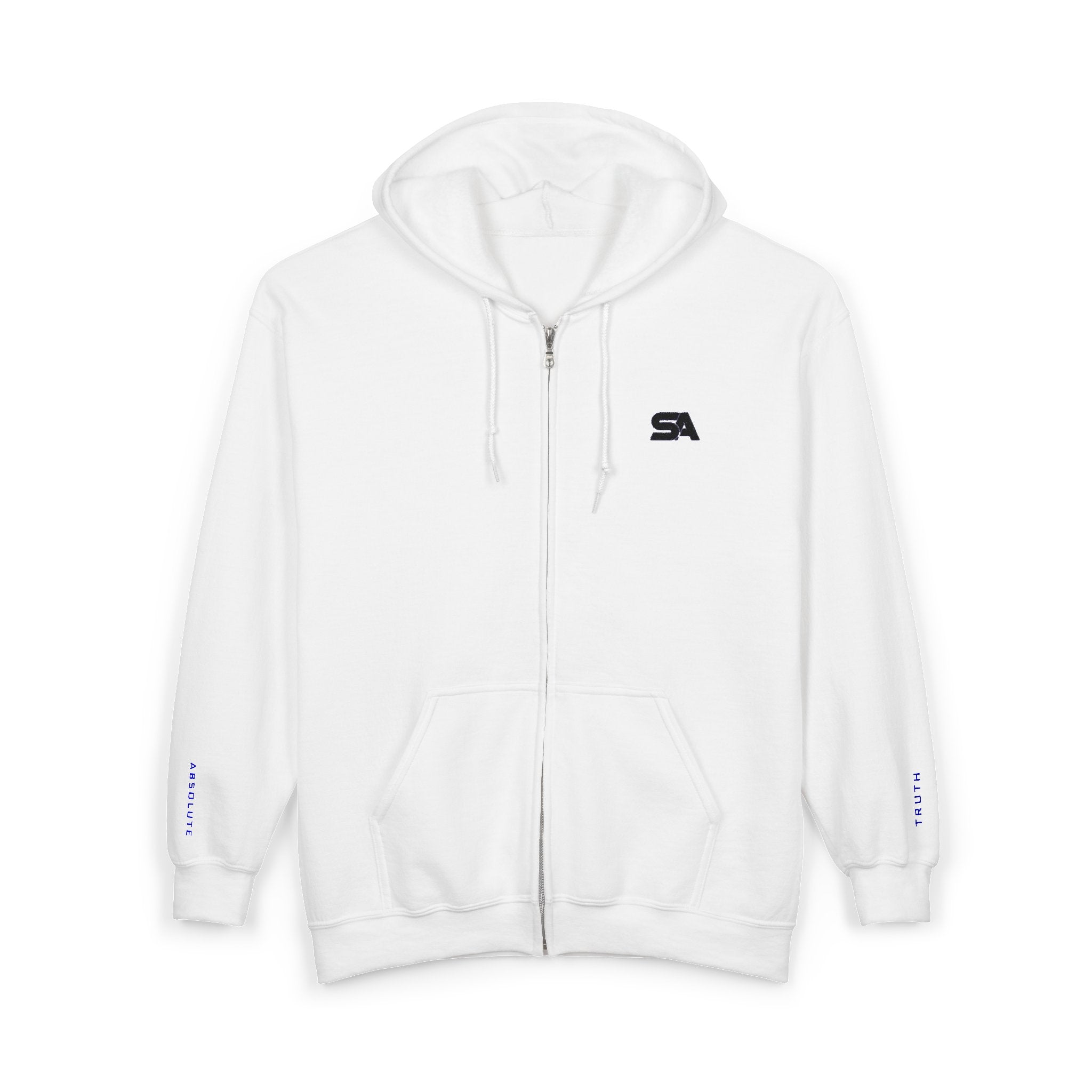 Static Aura Minimal Full-Zip Hoodie