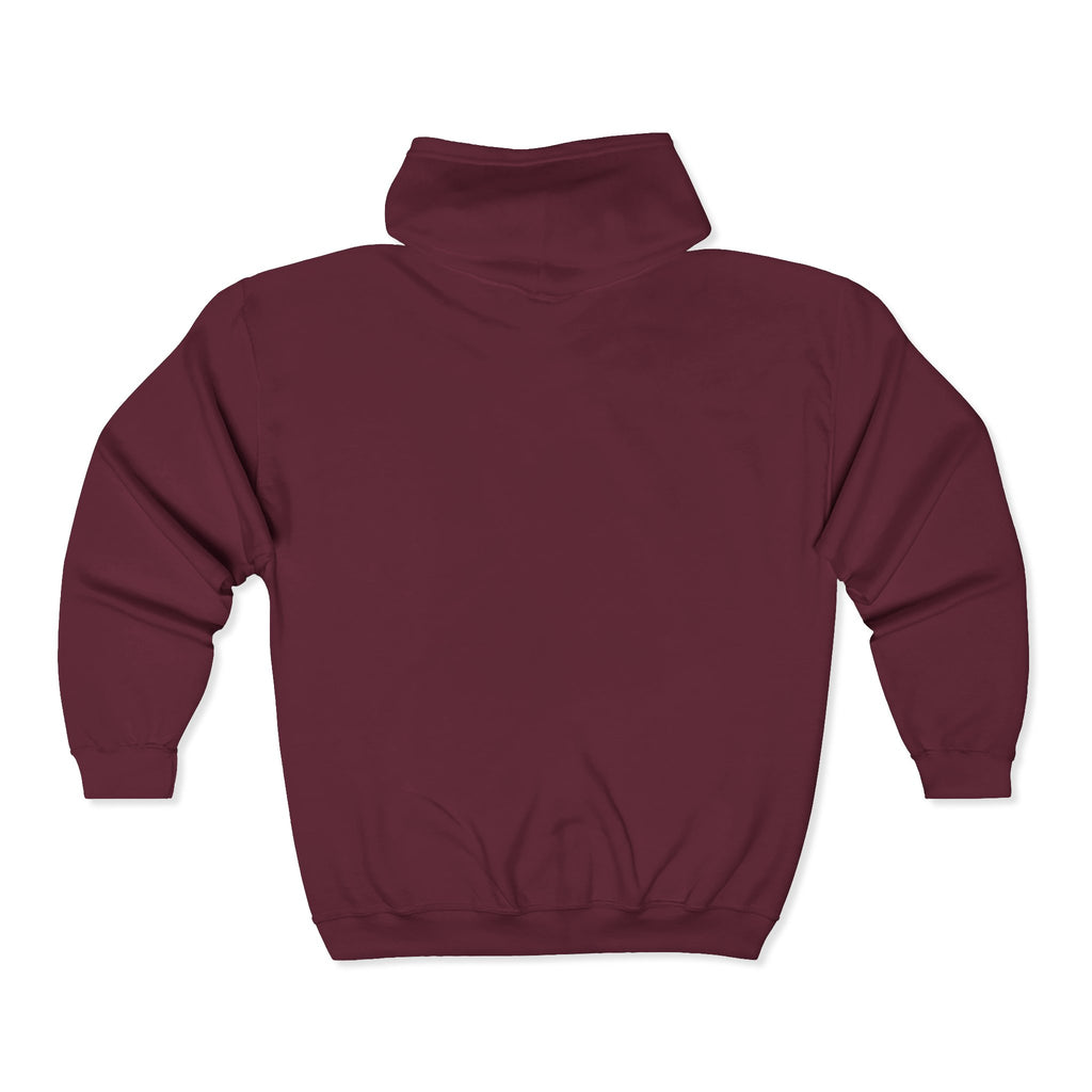 Static Aura Minimal Full-Zip Hoodie