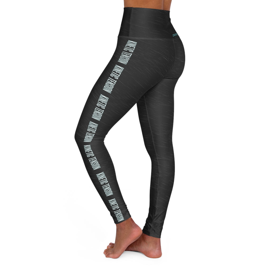 STATIC AURA | Charcoal High-Waist Yoga Leggings