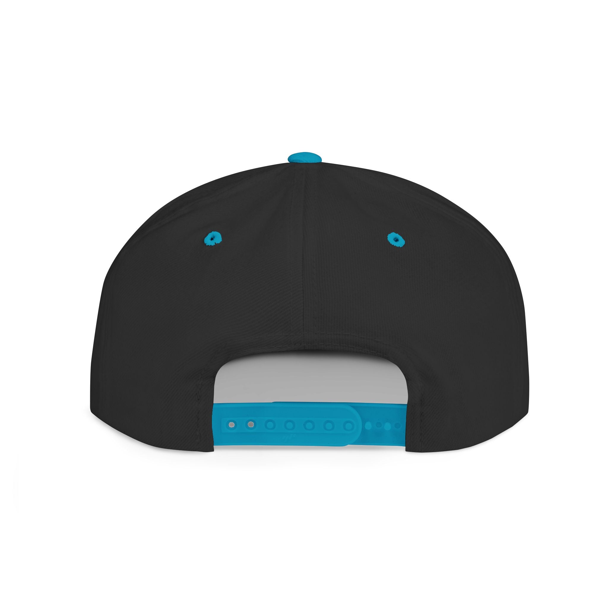 Snapback Hat — 'Static Aura' Minimal Logo Flat Bill Cap