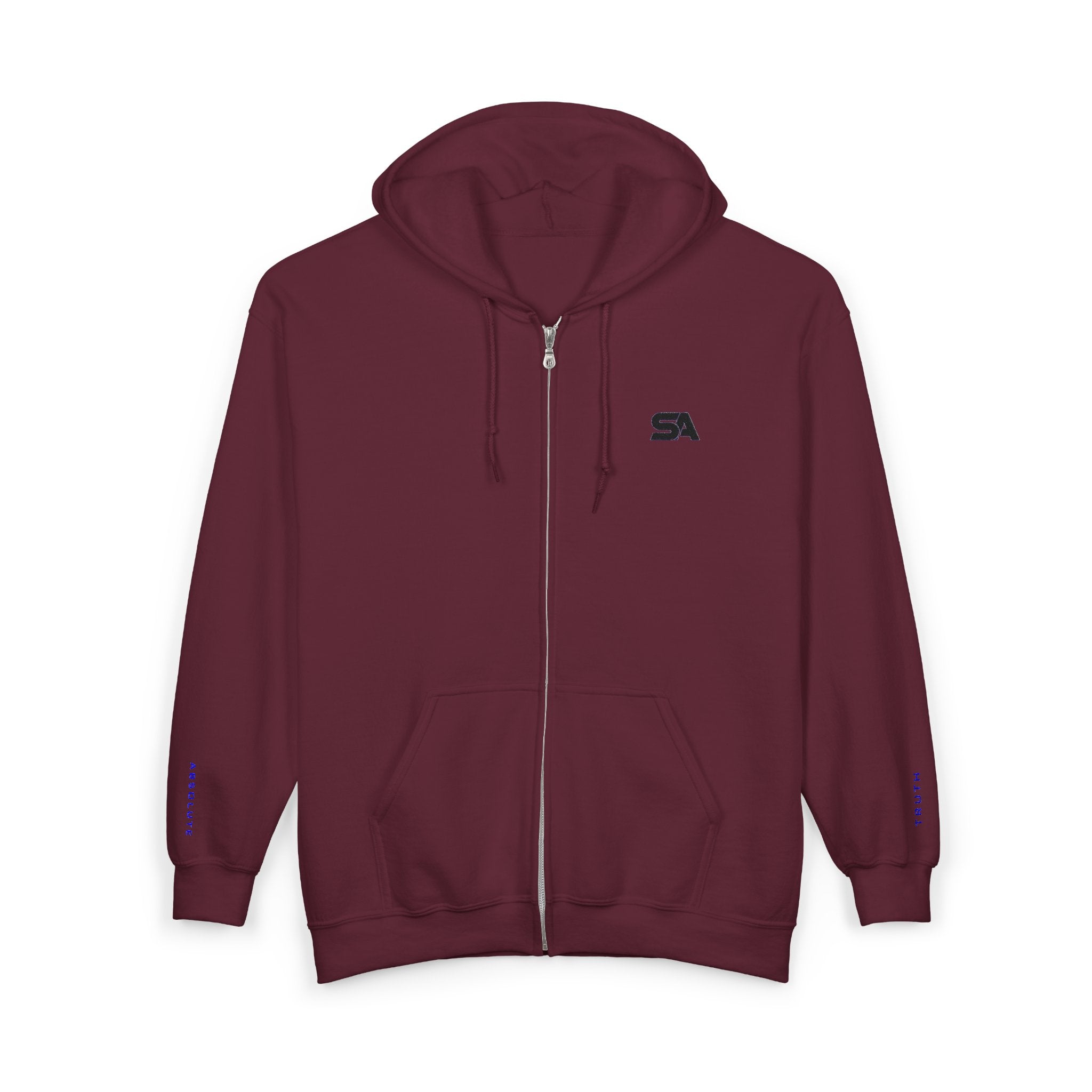 Static Aura Minimal Full-Zip Hoodie