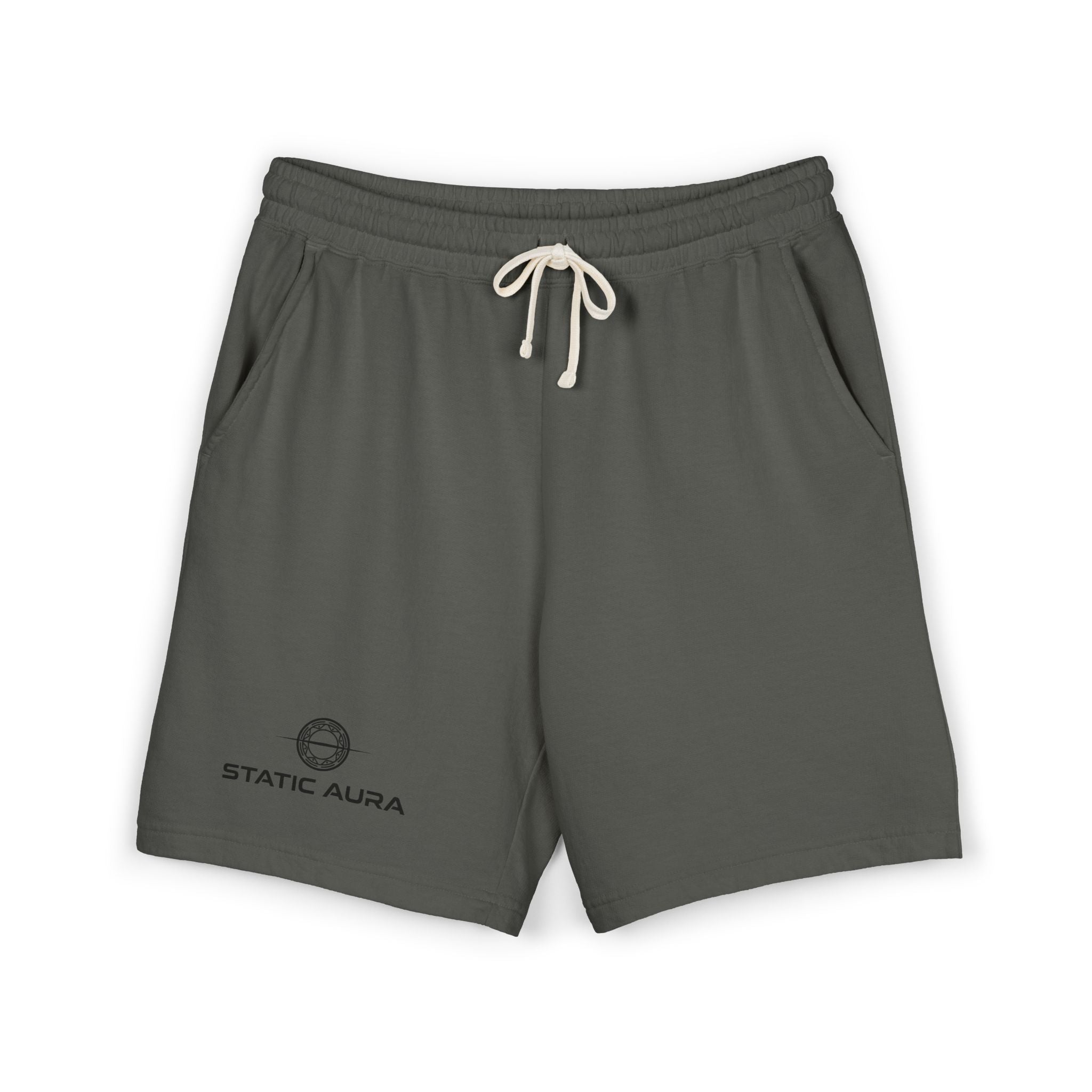 Static Aura | Garment-Dyed Structural Fleece Shorts
