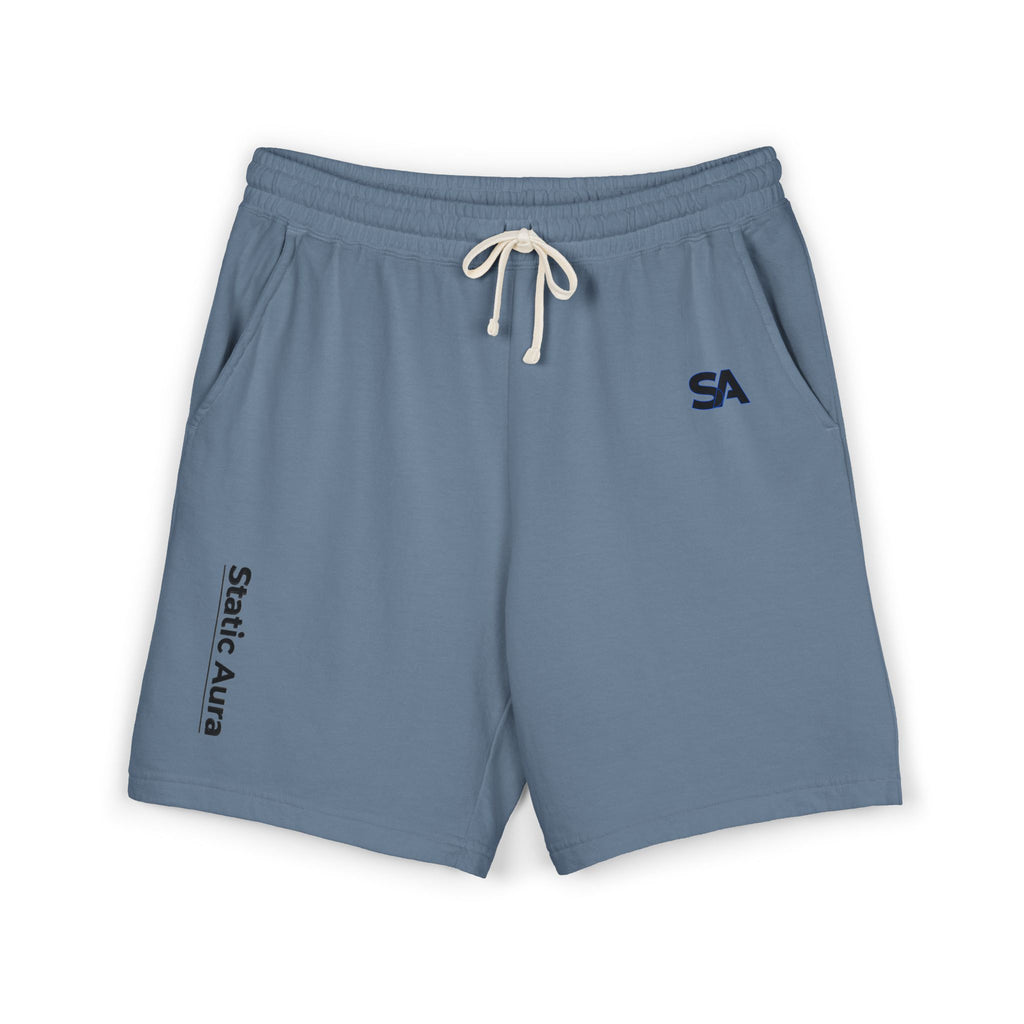 Static Aura: High-Density Garment-Dyed Sweat Shorts