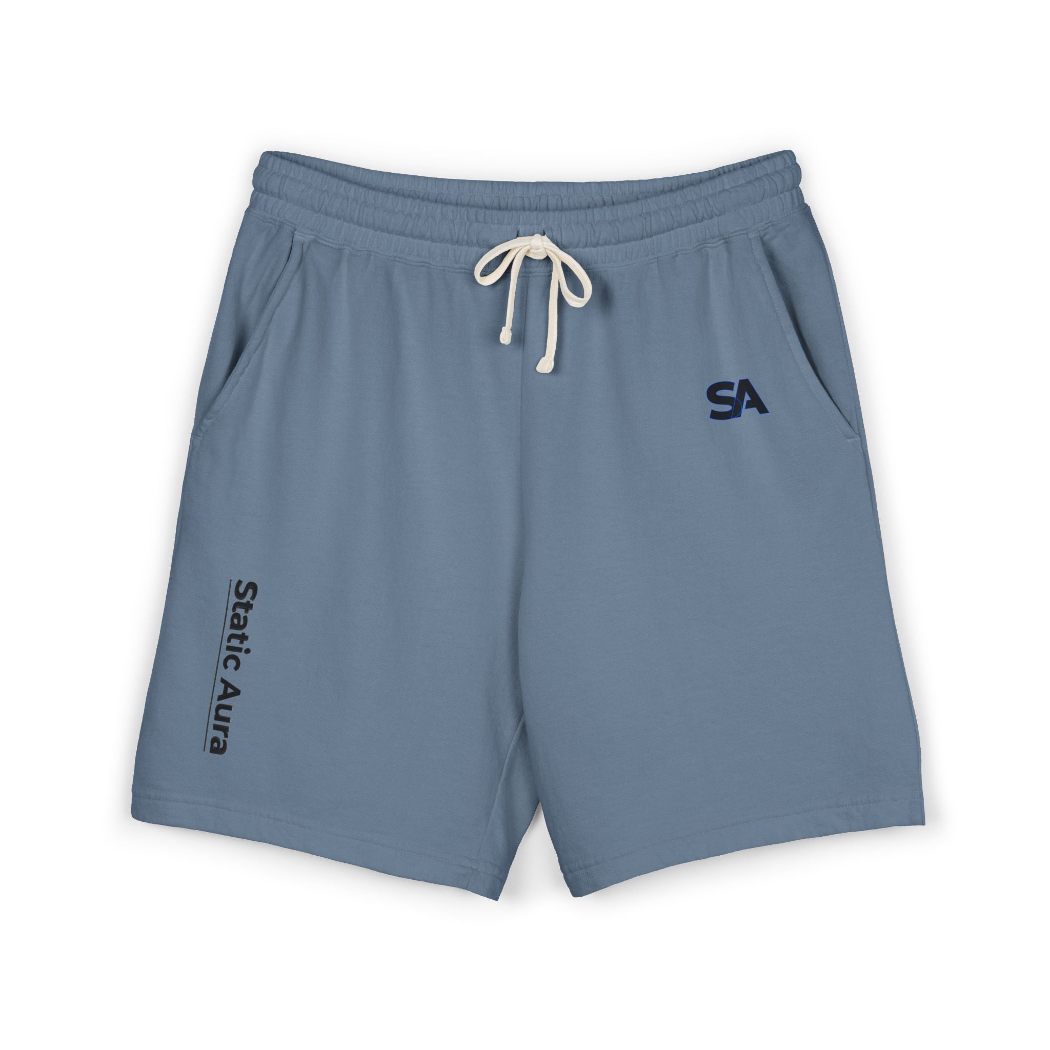 Static Aura: High-Density Garment-Dyed Sweat Shorts