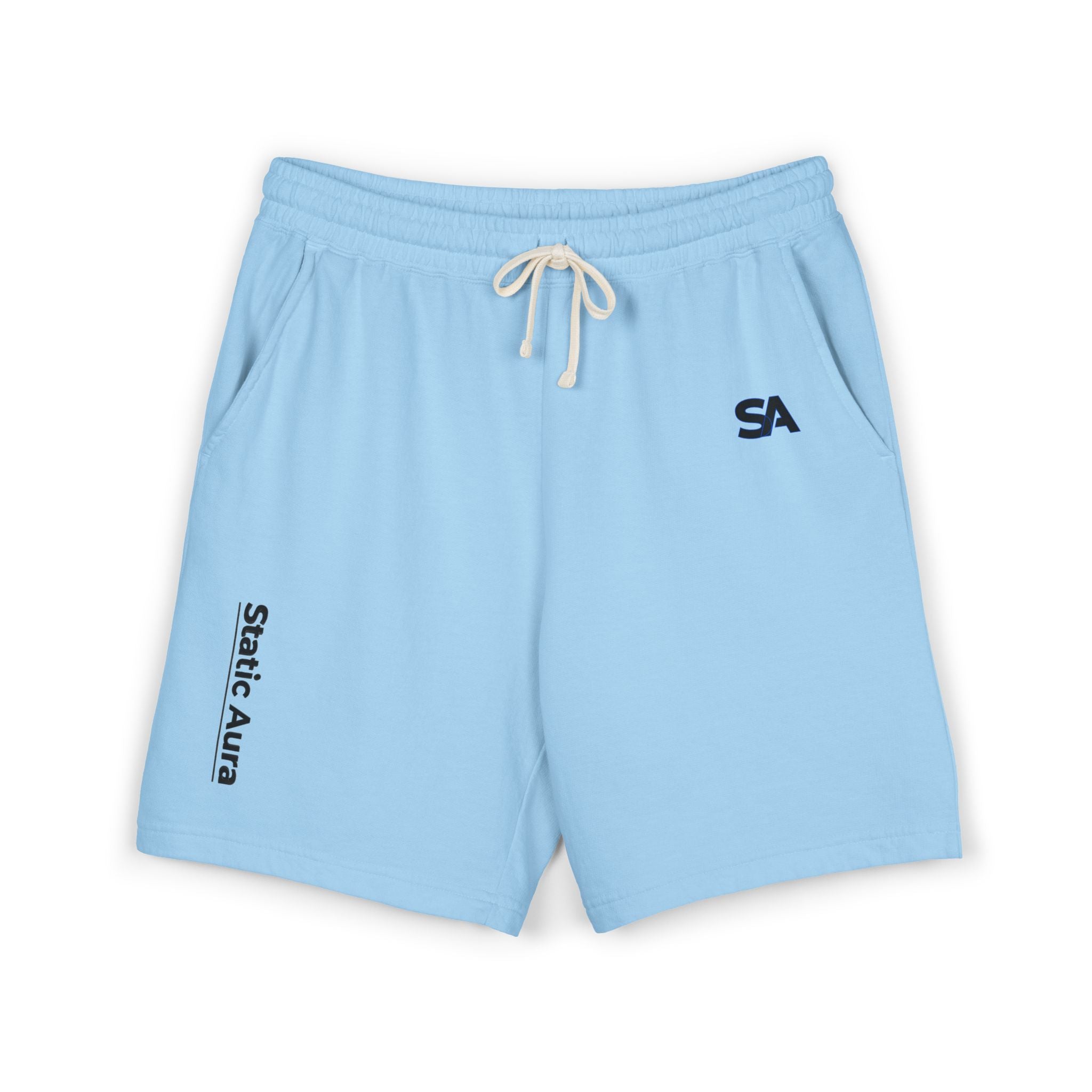 Static Aura: High-Density Garment-Dyed Sweat Shorts
