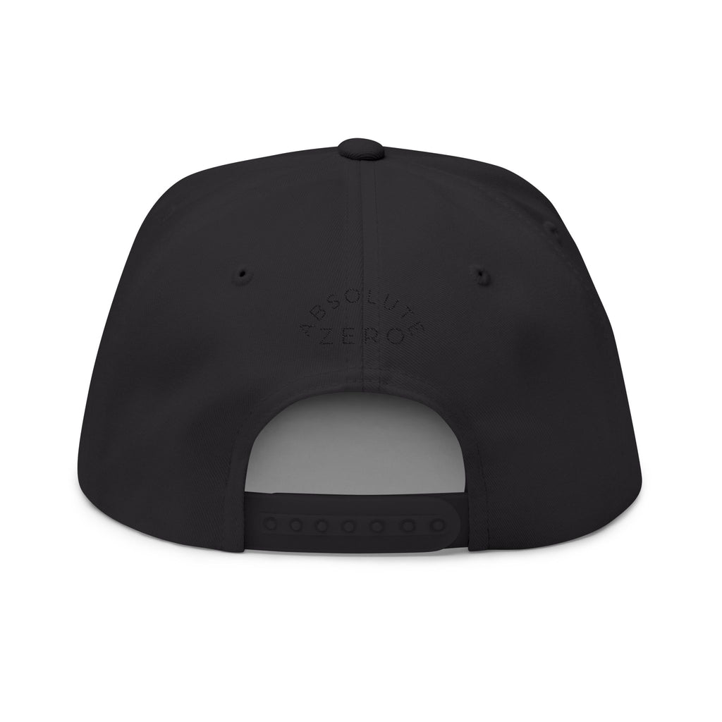 Embroidered Flat Bill Cap — "Static Aura" Logo Snapback