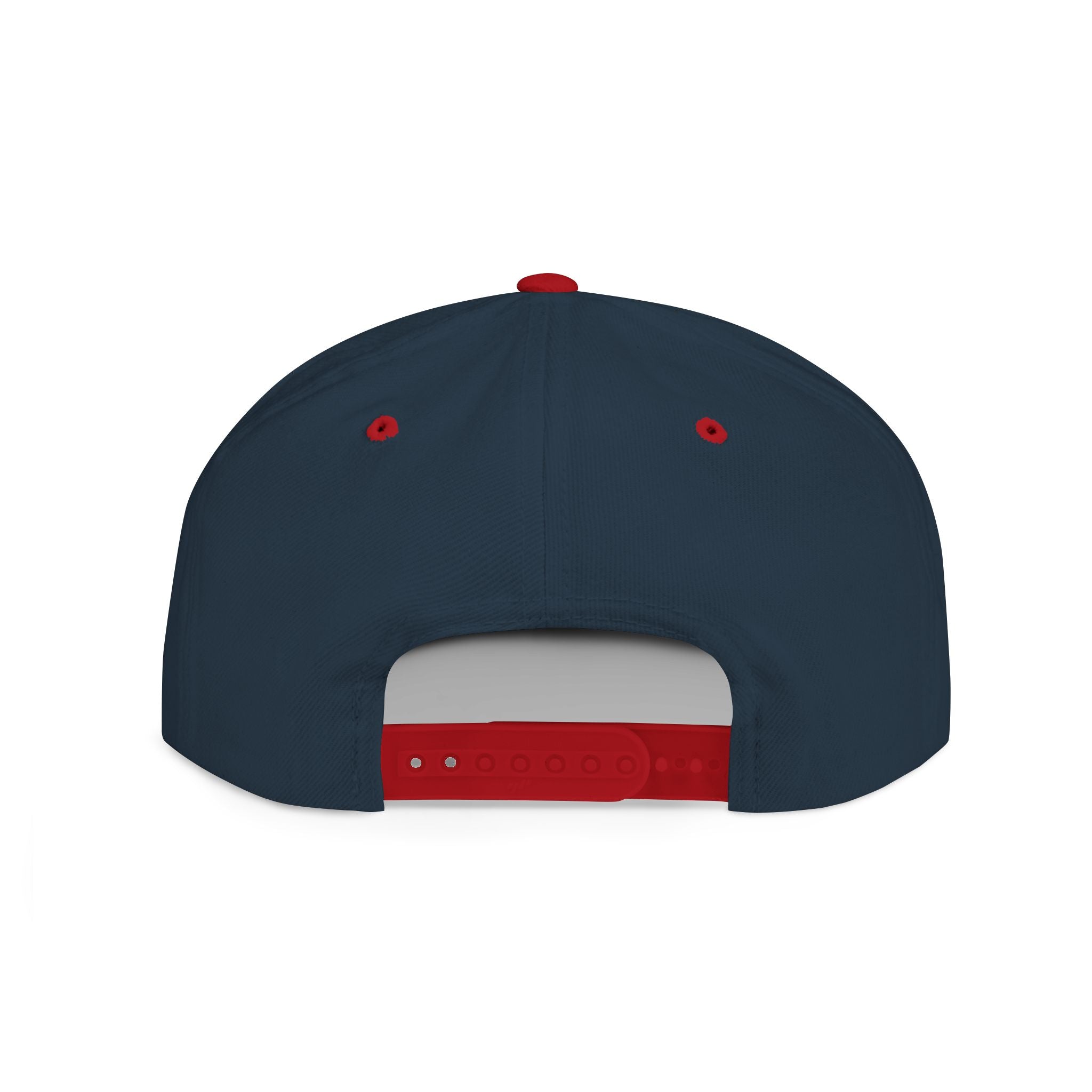 Flat Bill Snapback Hat — 'Static Aura' Embroidered Streetwear Snapback Hat