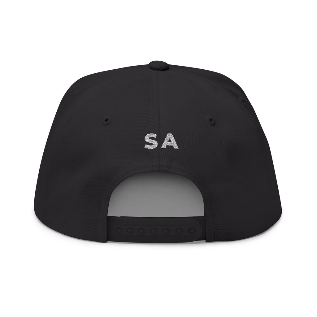 Static Aura Embroidered Flat Bill Cap
