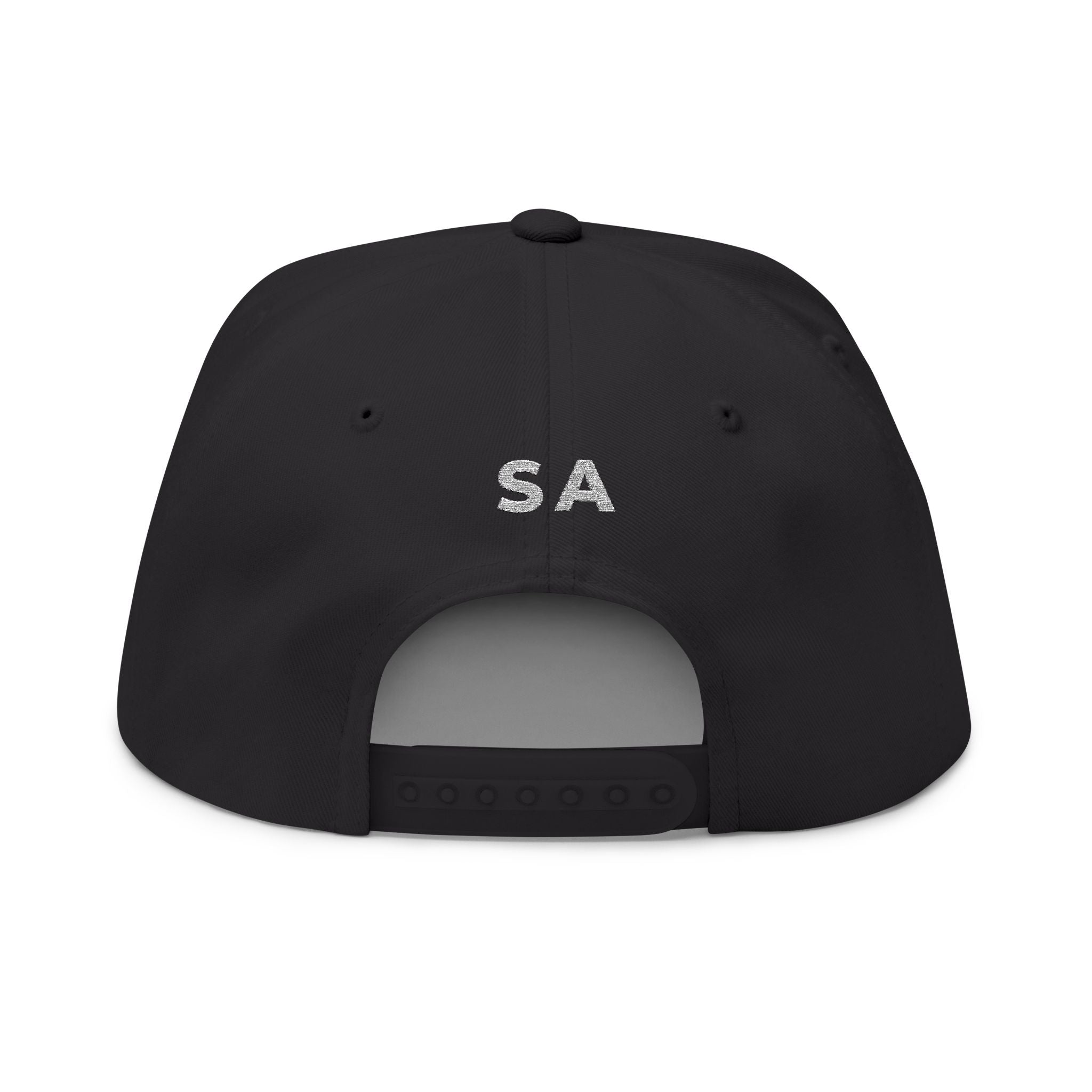 Static Aura Embroidered Flat Bill Cap
