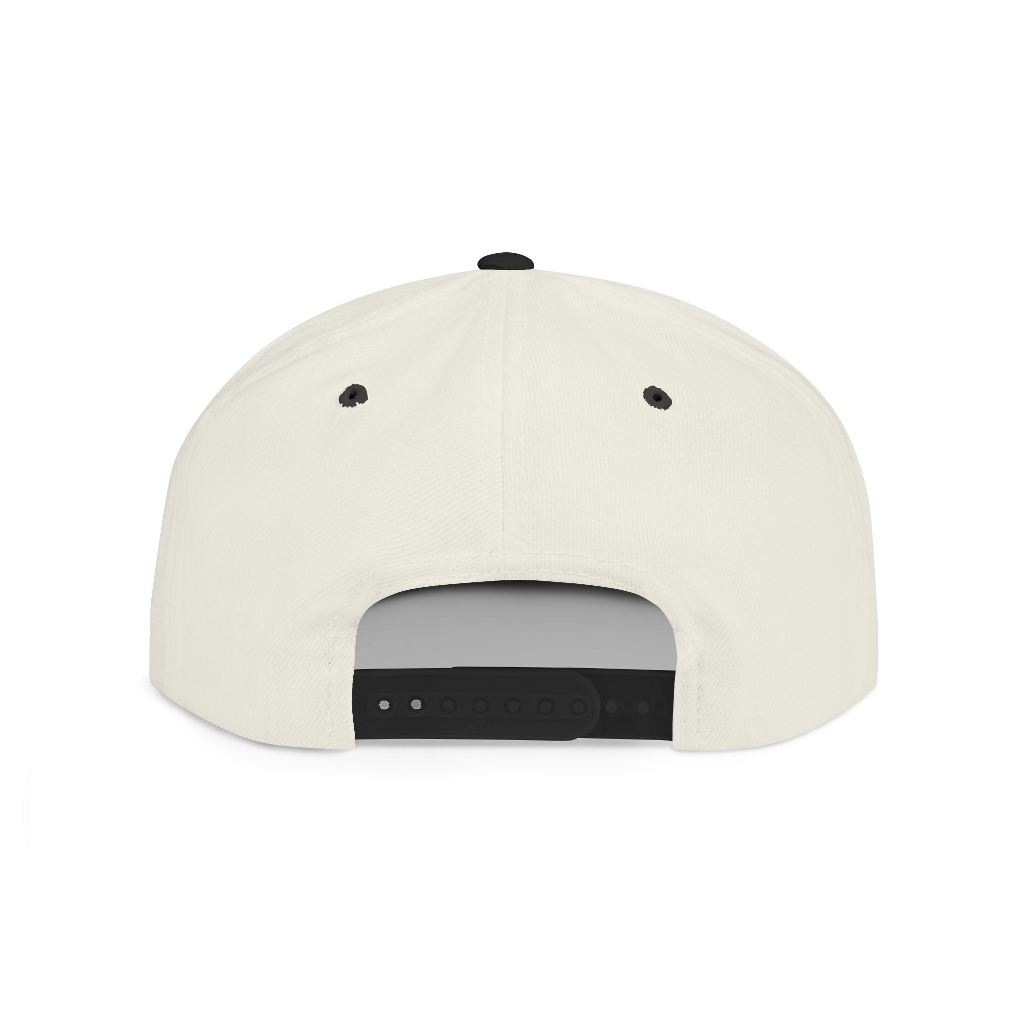 Snapback Hat — 'Static Aura' Minimal Logo Flat Bill Cap