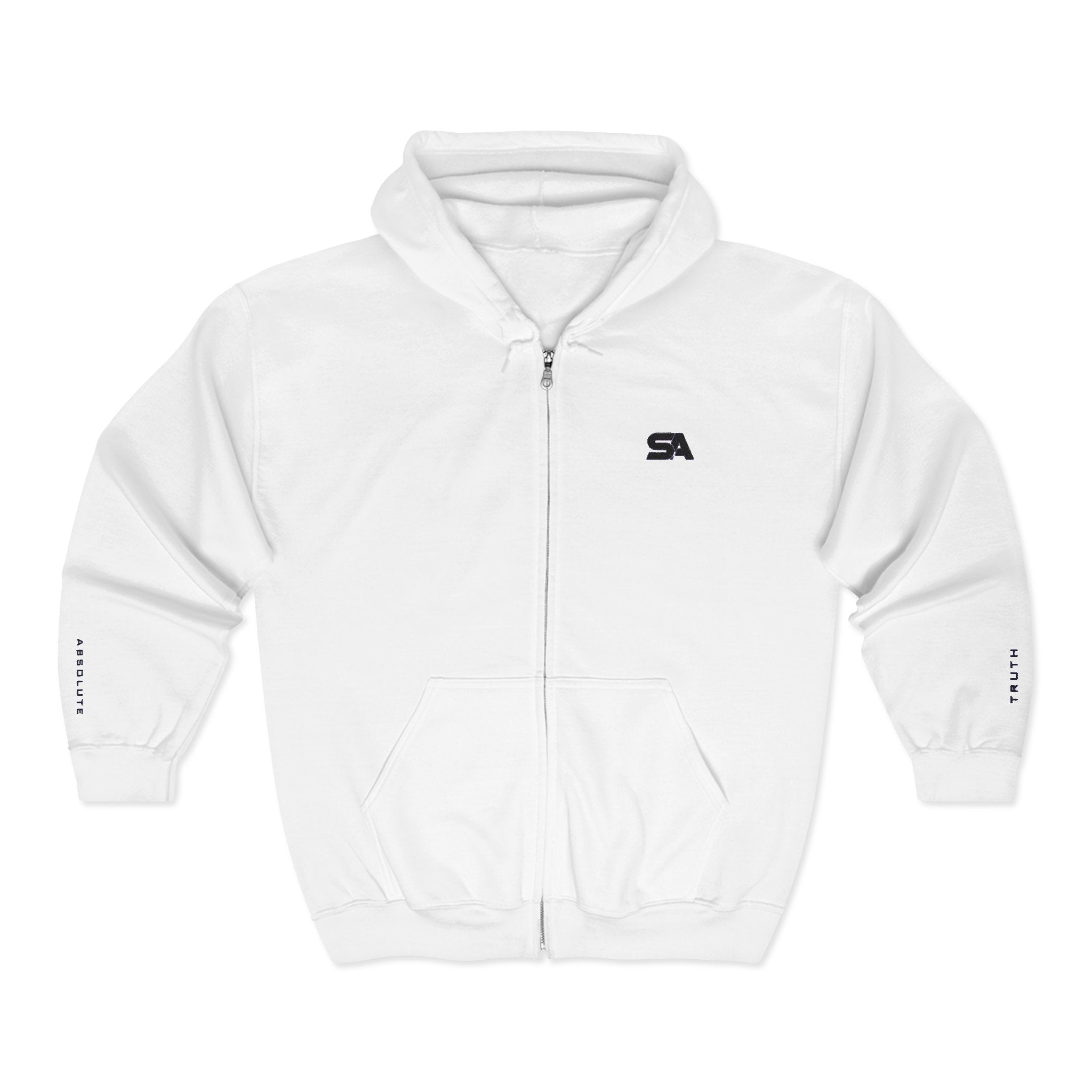 Static Aura Minimal Full-Zip Hoodie