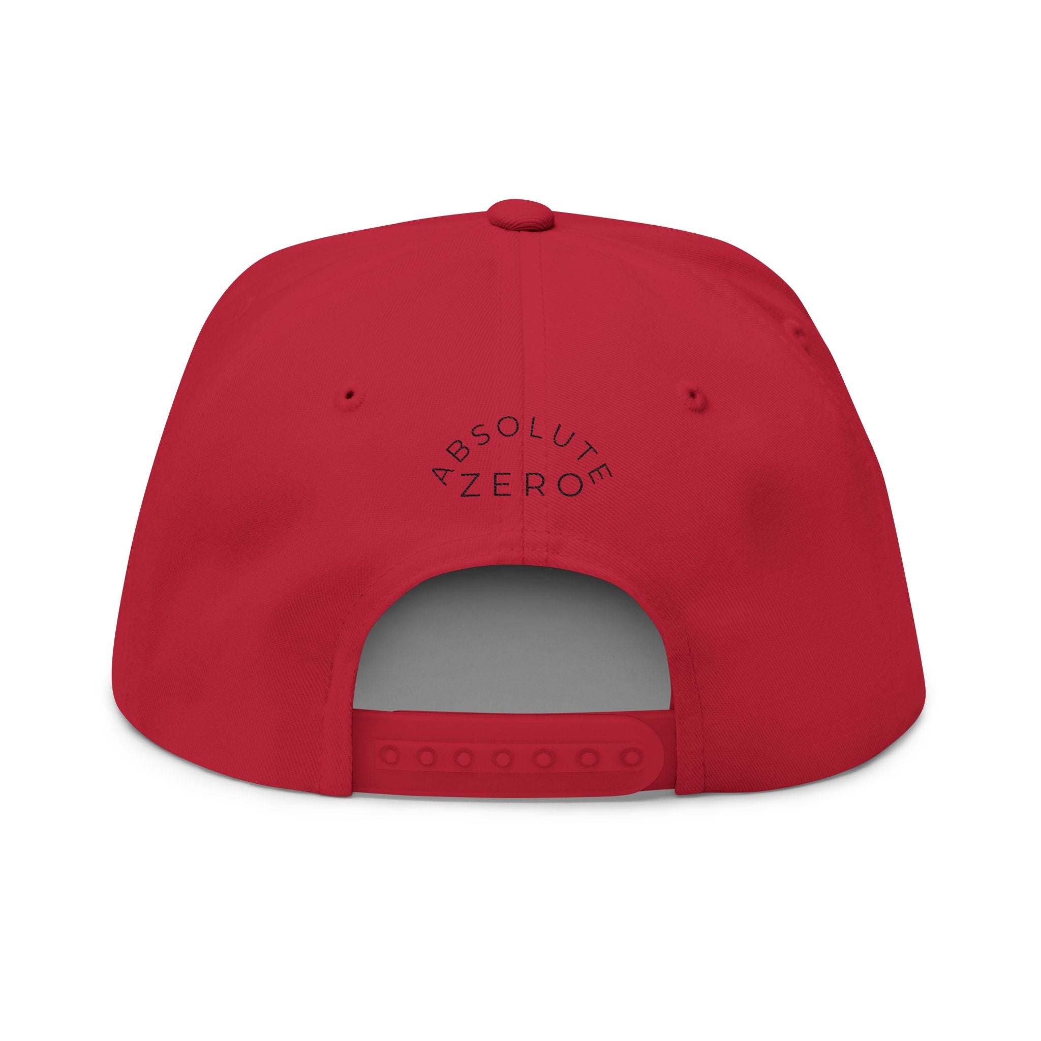 Embroidered Flat Bill Cap — "Static Aura" Logo Snapback