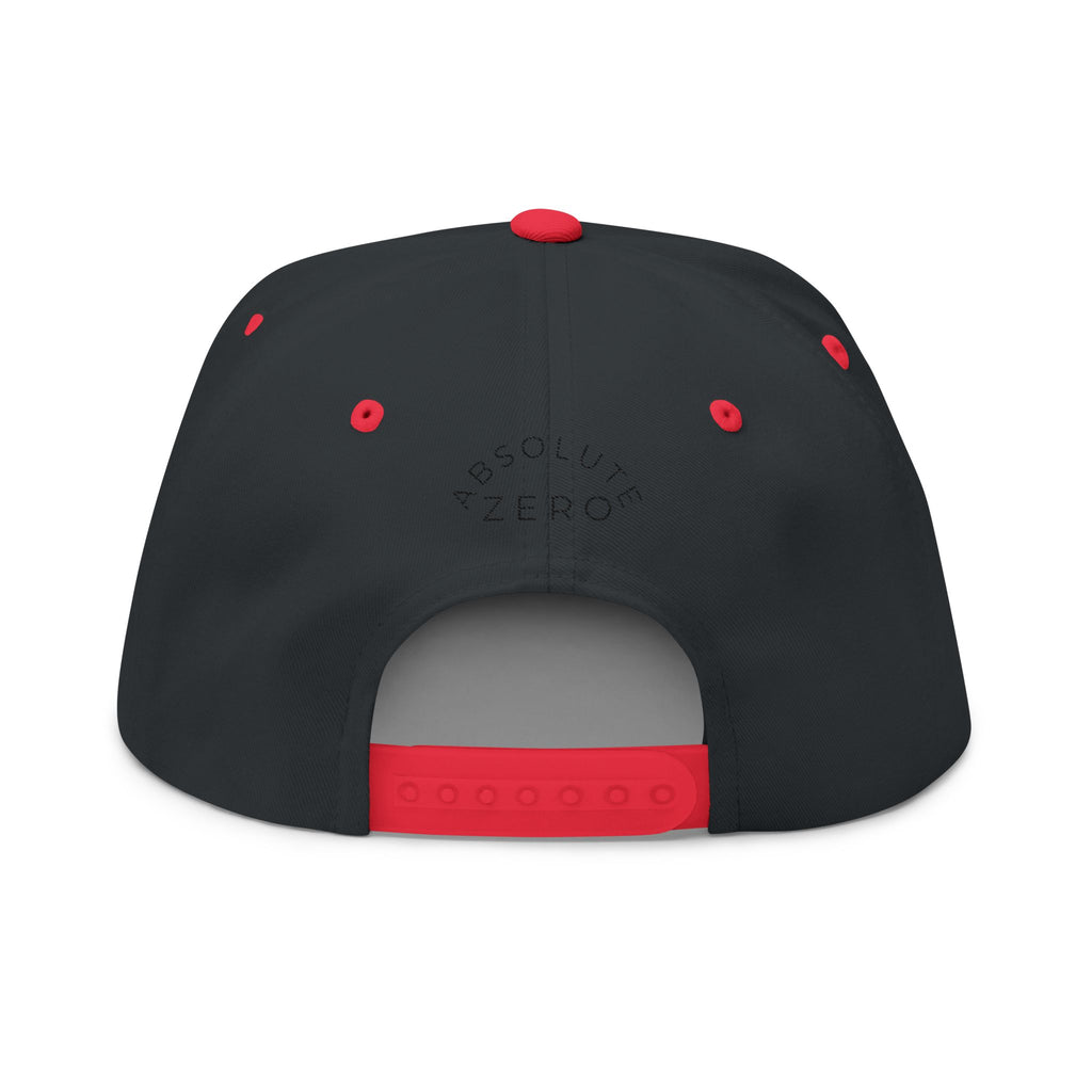 Embroidered Flat Bill Cap — "Static Aura" Logo Snapback