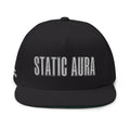 Static Aura Embroidered Flat Bill Cap