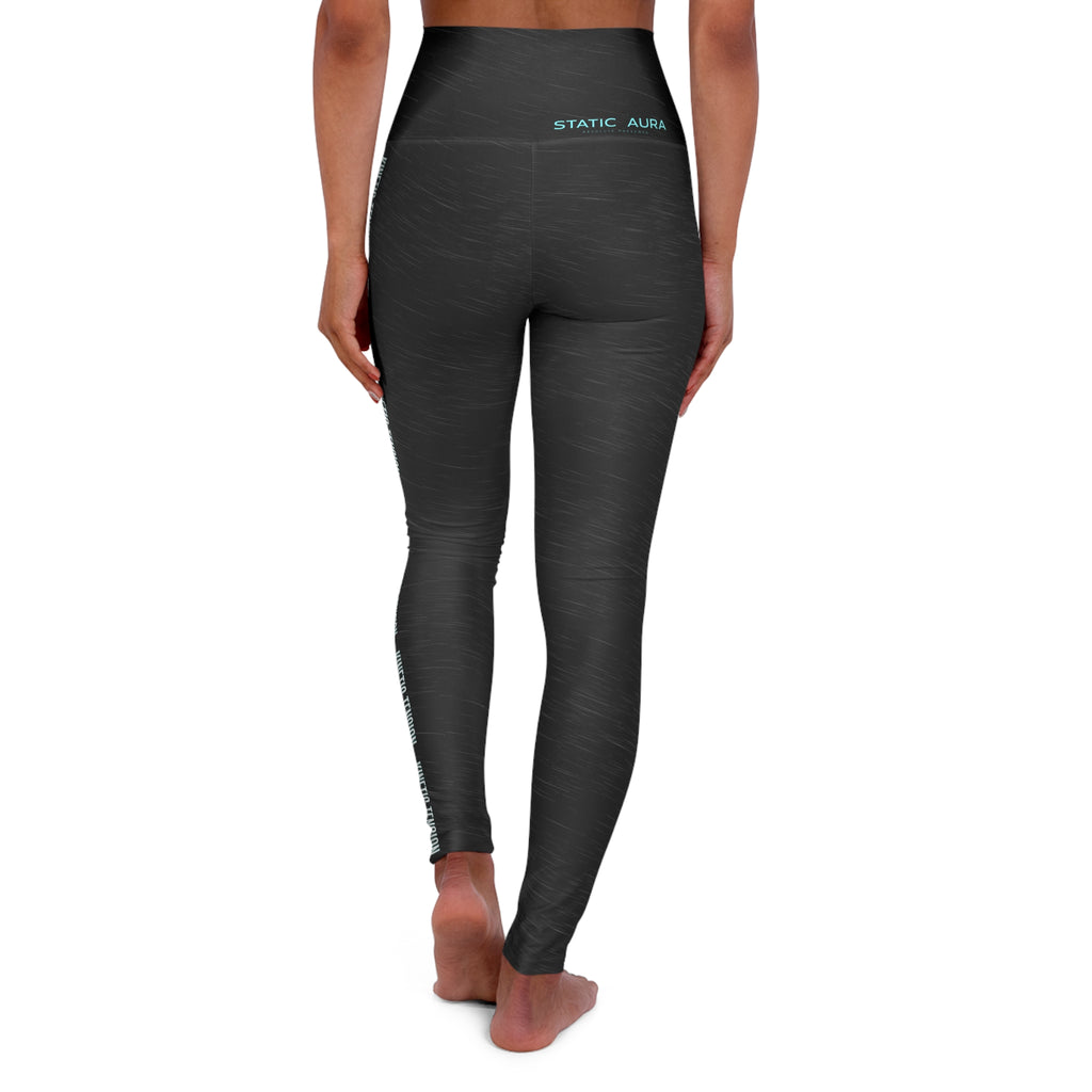 STATIC AURA | Charcoal High-Waist Yoga Leggings