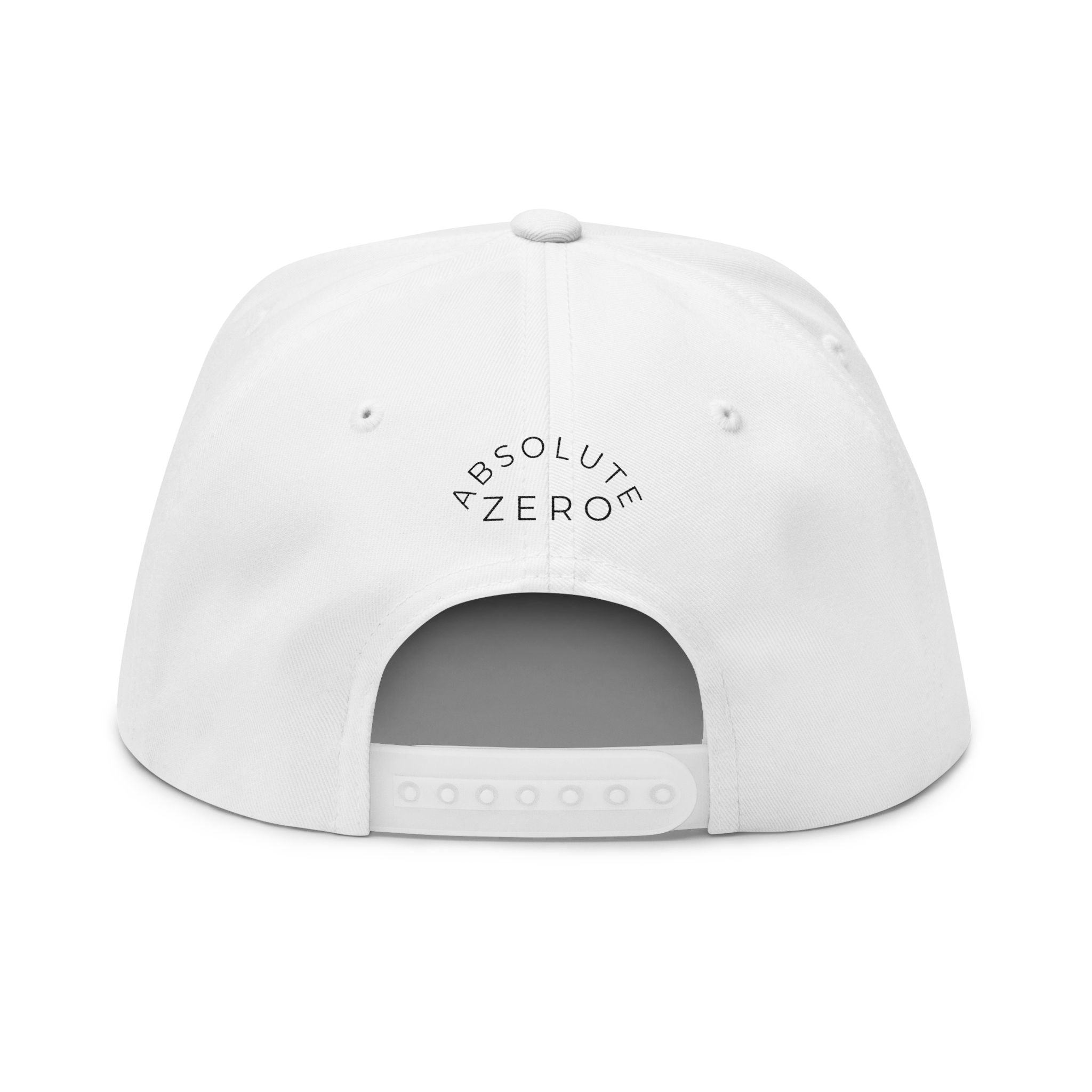 Embroidered Flat Bill Cap — "Static Aura" Logo Snapback