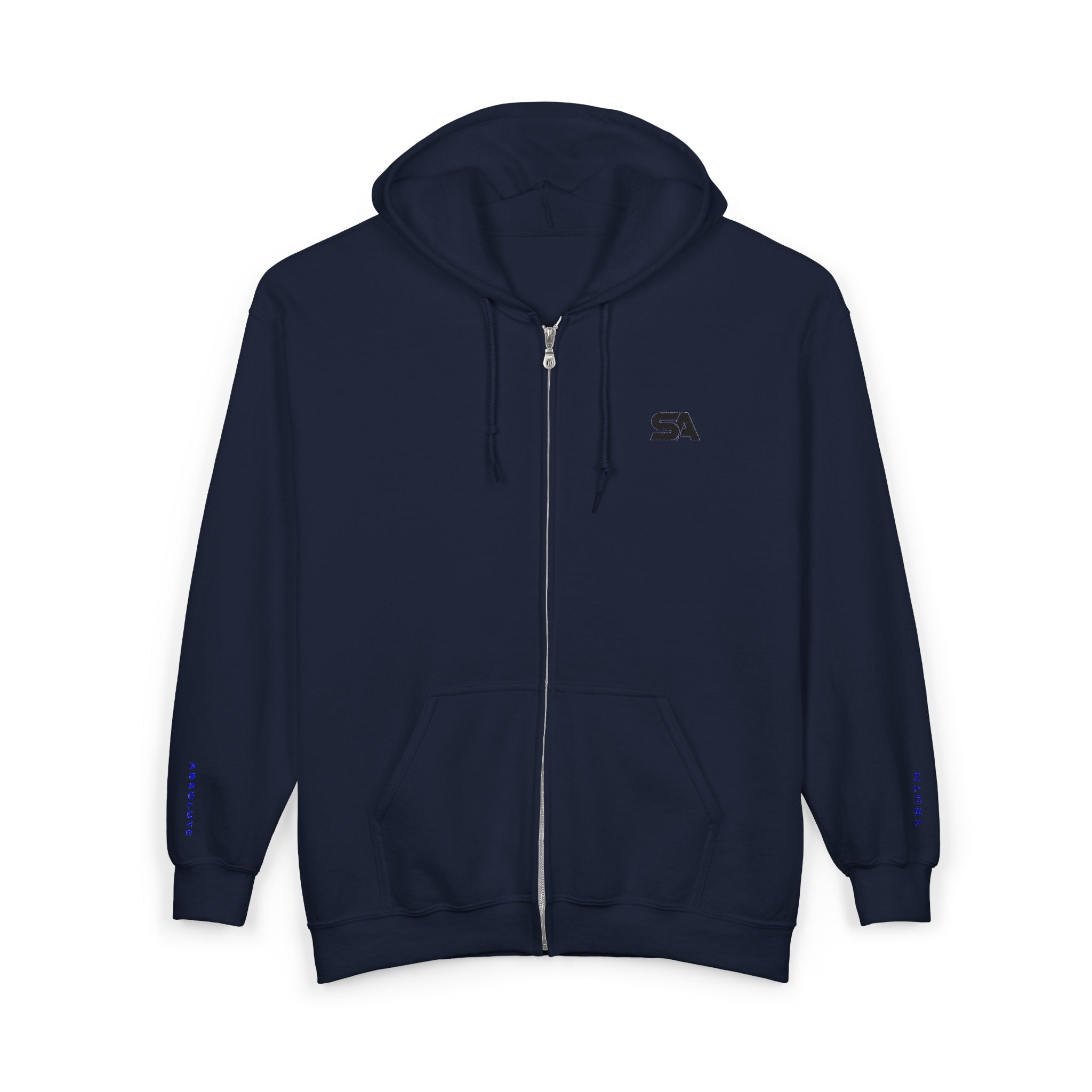 Static Aura Minimal Full-Zip Hoodie