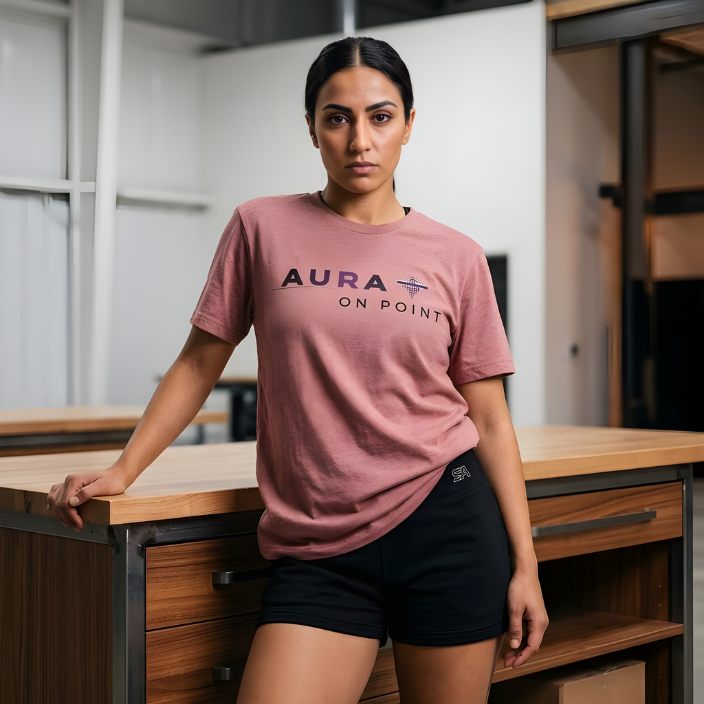 Static Aura: ON — Phase 1 Women's Monogram Tee