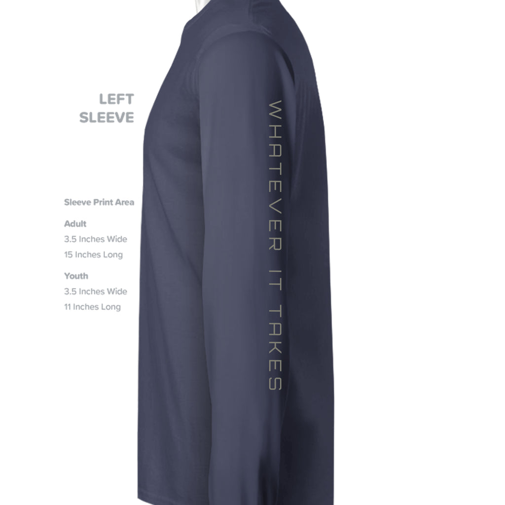 True Navy - YST350LS - SLEEVE_LEFT