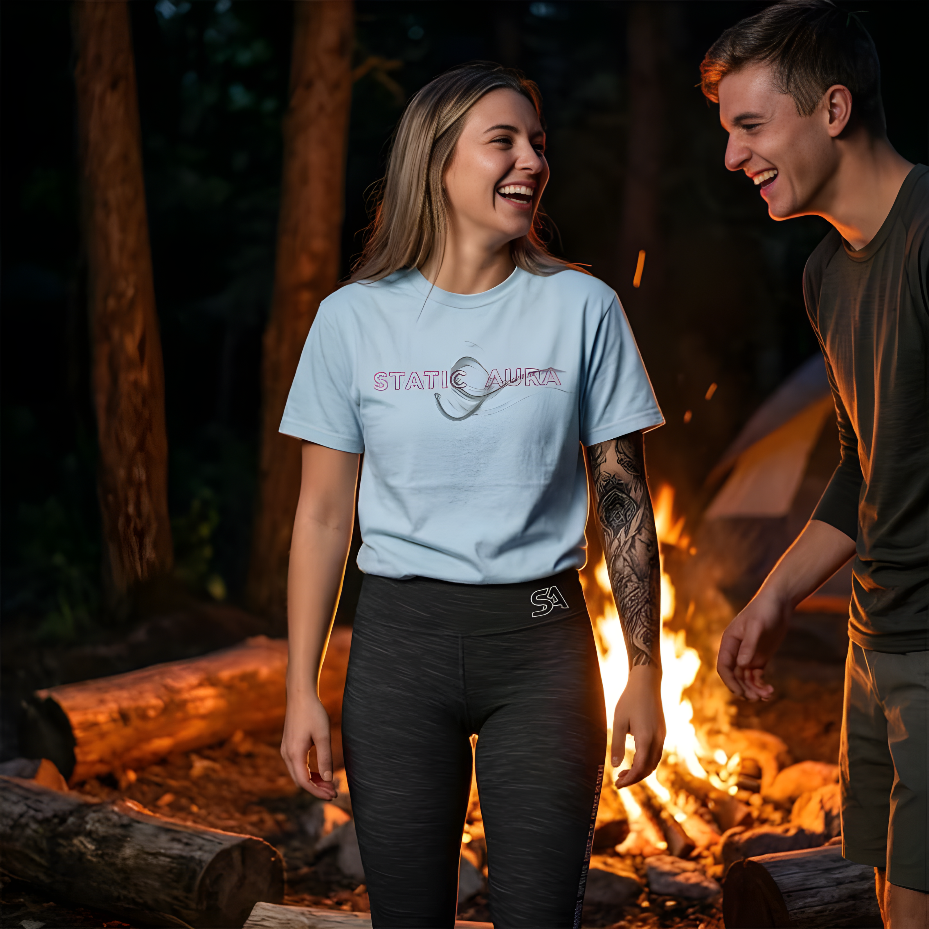 Static Aura: ON — Phase 1 Women's Tee